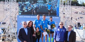 Κοντά στους δρομείς του 36ου Μαραθωνίου της Αθήνας ο Δήμαρχος Αμαρουσίου Γ. Πατούλης