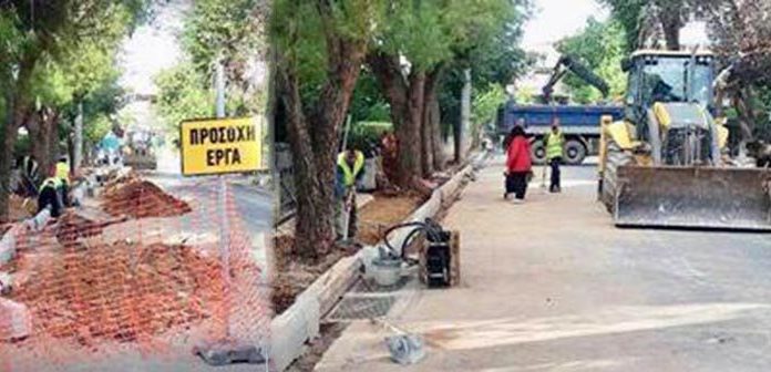 Nέο έργο ανακατασκεύης πεζοδρομίων