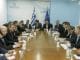 Βλάσσης Σιώμος στη σύσκεψη της Κ.Ε.Δ.Ε. με τους Υπουργούς Οικονομικών και Εσωτερικών για την Υπουργική Απόφαση που προβλέπει τη μεταφορά των ταμειακών διαθεσίμων των Ο.Τ.Α. στην Τράπεζα της Ελλάδος