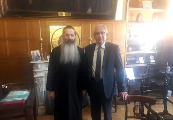 Συνάντηση του υποψήφιου Δημάρχου Αμαρουσίου Θ. Αμπατζόγλου με τον Πρωτοσύγκελο της Ιεράς Αρχιεπισκοπής Αθηνών, Θεοφιλέστατο Επίσκοπο Θεσπιών Συμεών Συνάντηση του υποψήφιου Δημάρχου Αμαρουσίου Θ. Αμπατζόγλου με τον Πρωτοσύγκελο της Ιεράς Αρχιεπισκοπής Αθηνών, Θεοφιλέστατο Επίσκοπο Θεσπιών Συμεών