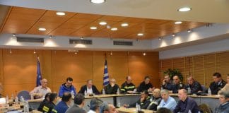 O Πρόεδρος του Σ.Π.Α.Π. Βλάσσης Σιώμος στη σύσκεψη του Συντονιστικού Περιφερειακού Οργάνου Ανατολικής Αττικής για την προετοιμασία της νέας αντιπυρικής περιόδου