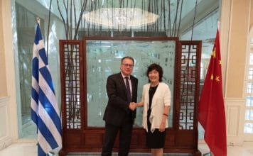 Συνάντηση Γ. Κουμουτσάκου – Zhang Qiye