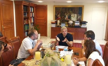 Η προστασία και φύλαξη του Δάσους Συγγρού, αντικείμενο της συνάντησης του Δημάρχου Αμαρουσίου Γ. Πατούλη με τη Διοίκηση του ΙΓΕ