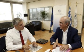 Συνάντηση Δημάρχου Κηφισιάς Γιώργου Θωμάκου με τον Περιφερειάρχη Αττικής Γιώργο Πατούλη