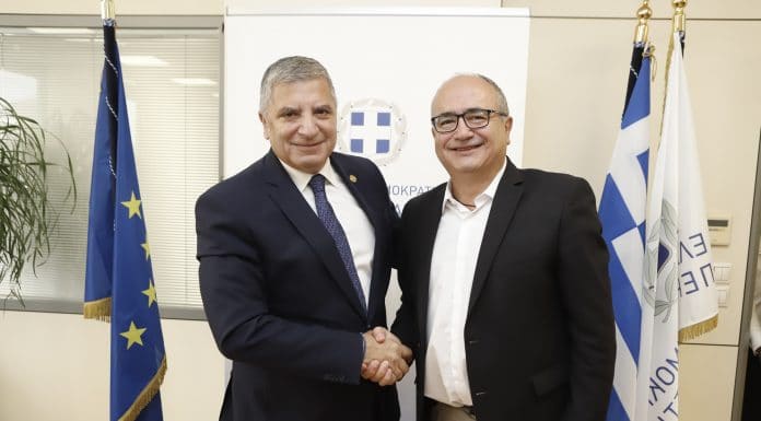 Συνάντηση του Περιφερειάρχη Αττικής Γ. Πατούλη με το Δήμαρχο Ηρακλείου Ν. Μπάμπαλο