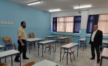 Με όλα τα μέτρα και τα υλικά προστασίας το πρώτο κουδούνι στα Λύκεια του Δήμου Ηρακλείου Αττικής