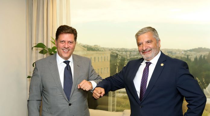 Συνάντηση του Περιφερειάρχη Αττικής Γ. Πατούλη με τον Αναπληρωτή Υπουργό Εξωτερικών Μ. Βαρβιτσιώτη