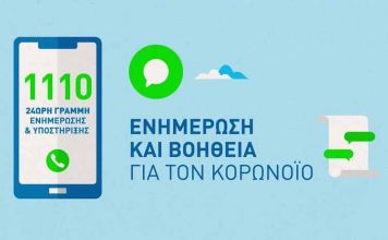 Μεγάλη αύξηση που αγγίζει το 190%, στον αριθμό κλήσεων των πολιτών στο τηλεφωνικό κέντρο 1110 για τον κορωνοιό