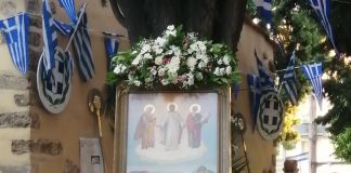 Παρουσία του Δημάρχου Αμαρουσίου Θεόδωρου Αμπατζόγλου ο εορτασμός της Μεταμόρφωση του Σωτήρος στο ομώνυμο παρεκκλήσι της πλατείας Αγίας Λαύρας