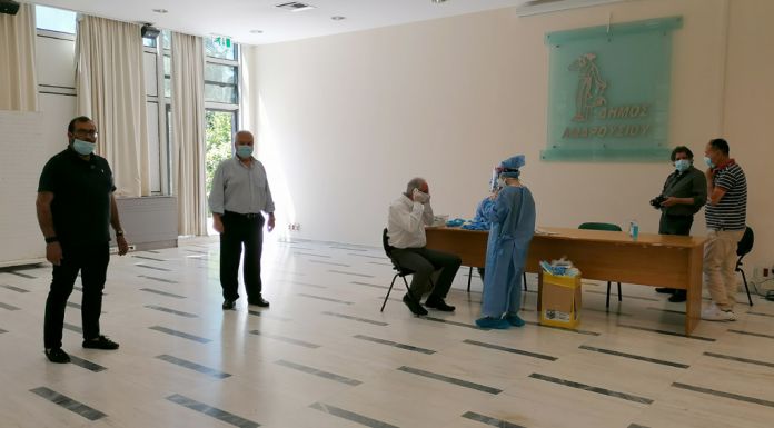 Κλιμάκιο του ΕΟΔΥ στο Δήμο Αμαρουσίου- περισσότεροι από 50 εργαζόμενοι εξετάστηκαν