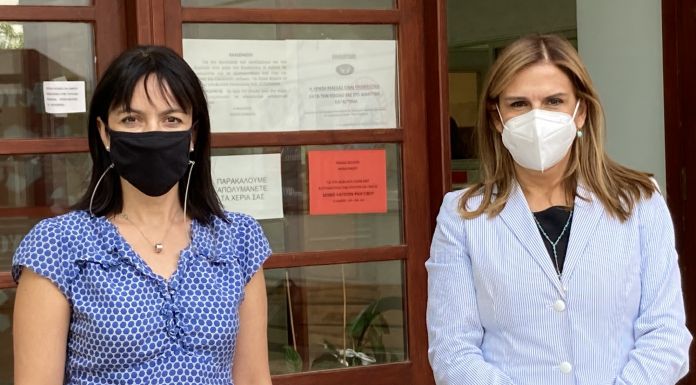 Συνεργασία στον τομέα της ψυχικής υγείας γονέων και μαθητών συμφώνησαν η Δήμαρχος Δήμητρα Κεχαγιά και η Υφυπουργός Υγείας Ζωής Ράπτη