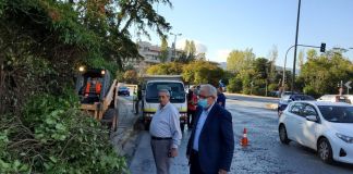 Εκτεταμένες εργασίες καθαρισμού του κτήματος Συγγρού επί της Λεωφόρου Κηφισίας