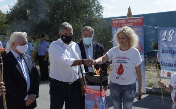 Στην τελετή λήξης της 18ης Πανελλήνιας Λαμπαδηδρομίας Εθελοντών Αιμοδοτών, ο Περιφερειάρχης Αττικής Γ. Πατούλης