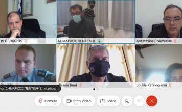 Ο Πρόεδρος του Σ.Π.Α.Π., Πρόεδρος της Επιτροπής Πολιτικής Προστασίας, Βλάσσης Σιώμος συμμετείχε στην Συνεδρίαση Συντονιστικού Τοπικού Οργάνου Πολιτικής Προστασίας του Δήμου Πεντέλης