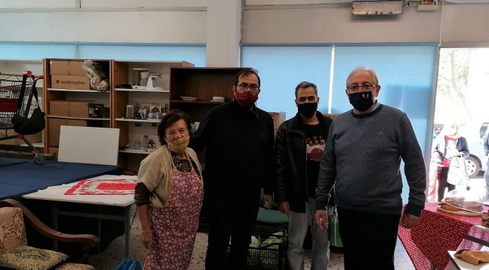 Επίσκεψη του Δημάρχου Αμαρουσίου Θεόδωρου Αμπατζόγλου στο Κοινωνικό Παντοπωλείο του Δήμου