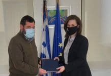 Τη Λουκία Κεφαλογιάννη υποδέχθηκε ο Δήμαρχος Λυκόβρυσης-Πεύκης Τ. Μαυρίδης