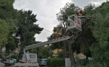 Συνεχίστηκαν το Σαββατοκύριακο στο Μαρούσι, οι εργασίες αποκατάστασης των προβλημάτων που δημιούργησε η «Μήδεια»