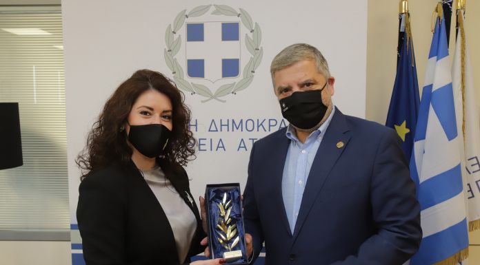 Επίσκεψη της Πρέσβειρας της Αλβανίας Luela Hajdaraga στον Περιφερειάρχη Αττικής Γ. Πατούλη