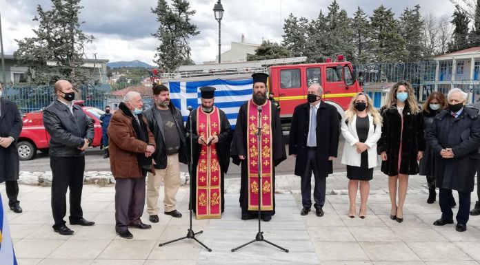 Με περιορισμένη συμμετοχή αλλά με λαμπρότητα ο εορτασμός της 25ης Μαρτίου στο Δήμο Διονύσου