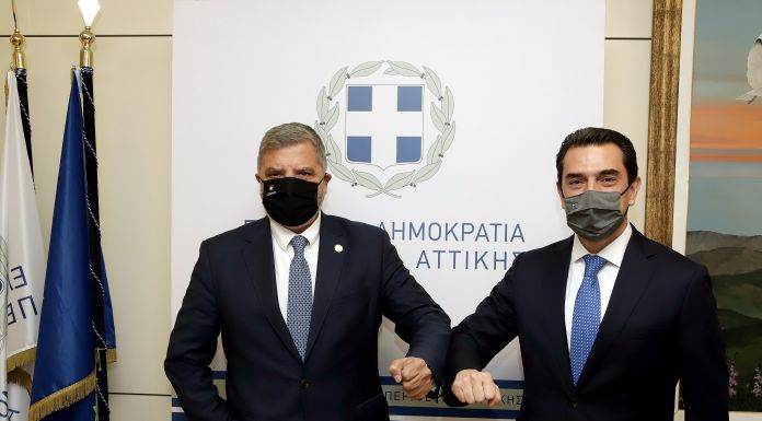 Συνάντηση εργασίας του Περιφερειάρχη Αττικής Γ. Πατούλη με τον Υπουργό Περιβάλλοντος και Ενέργειας Κ. Σκρέκα για την επιτάχυνση των δράσεων διαχείρισης στερεών αποβλήτων Συνάντηση εργασίας του Περιφερειάρχη Αττικής Γ. Πατούλη με τον Υπουργό Περιβάλλοντος και Ενέργειας Κ. Σκρέκα για την επιτάχυνση των δράσεων διαχείρισης στερεών αποβλήτων