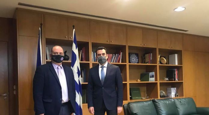 Συνάντηση του Δημάρχου Διονύσου Γ. Καλαφατέλη με τον Υπουργό Περιβάλλοντος & Ενέργειας Κ. Σκρέκα