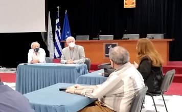 Παρουσία του Δημάρχου Αμαρουσίου Θ. Αμπατζόγλου η συνάντηση εργασίας στο Δημαρχείο για τη μετεγκατάσταση του 6ου Λυκείου