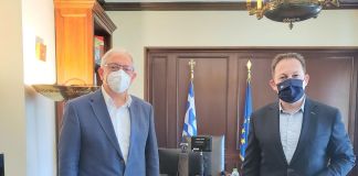 Συνάντηση του Δημάρχου Αμαρουσίου Θ. Αμπατζόγλου με τον Αναπληρωτή Υπουργό Εσωτερικών, Στ. Πέτσα