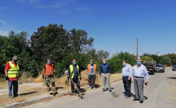 Αυτοψία του Δημάρχου Αμαρουσίου Θ. Αμπατζόγλου σε έργα καθαριότητας, πρασίνου και τεχνικών συντηρήσεων στην περιοχή του Στούντιο Άλφα