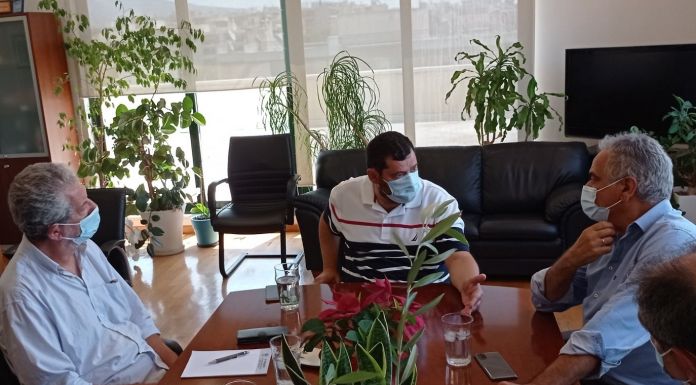 Τον τέως υπουργό Πάνο Σκουρλέτη και αντιπροσωπεία του ΣΥΡΙΖΑ υποδέχθηκε ο Δήμαρχος Τ. Μαυρίδης