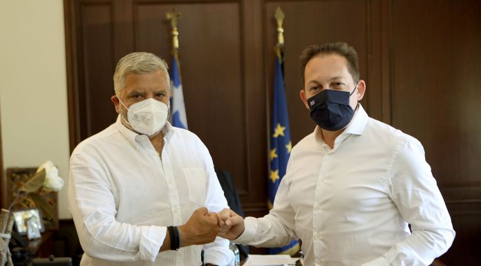 Συνάντηση του Περιφερειάρχη Αττικής Γ. Πατούλη με τον Αν. Υπ. Εσωτερικών Σ. Πέτσα Συνάντηση του Περιφερειάρχη Αττικής Γ. Πατούλη με τον Αν. Υπ. Εσωτερικών Σ. Πέτσα