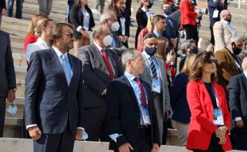 Εκπροσώπηση του Δ. Αμαρουσίου στην τελετή παράδοσης της Ολυμπιακής Φλόγας στην Οργανωτική Επιτροπή Διοργάνωσης των Χειμερινών Ολυμπιακών Αγώνων «Πεκίνο 2022»