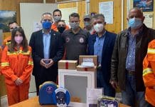 Δωρεά απινιδωτή στους εθελοντές δασοπροστασίας Παπάγου-Χολαργού από τον ΙΣΑ και την Περιφέρεια