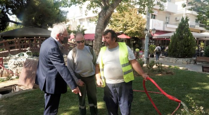 Εργασίες καθαριότητας, φυτεύσεων, συντήρησης πρασίνου και απολυμάνσεων στο Μαρούσι