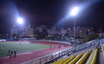 Πλημμύρισε» από φως το Δημοτικό Στάδιο Νέας Ιωνίας