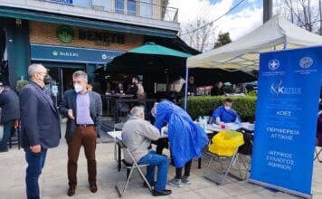 Rapid test για covid Περιφέρειας στη Πεύκη, Πεντέλη, Ηράκλειο