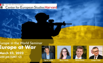 «Η Ευρώπη σε Πόλεμο» Διαδικτυακή Συζήτηση του Πανεπιστημίου Harvard, 23 Μαρτίου και ώρα 17:00
