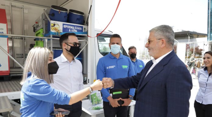 Παρουσία του Περιφερειάρχη Γ. Πατούλη η δράση ενημέρωσης και ευαισθητοποίησης του Προγράμματος Ανταποδοτικής Ανακύκλωσης «THE GREEN CITY» της Περιφέρειας Αττικής, στο Golden Hall