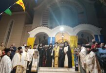 Πανηγυρικός εσπερινός και ιερά λιτάνευση στον εορτάζοντα Ι.Ν. Αγίων Αποστόλων , Πέτρου και Παύλου Πεύκης