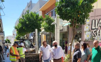 Αυτοψία του Δημάρχου Αμαρουσίου Θεόδωρου Αμπατζόγλου σε έργα στην πόλη