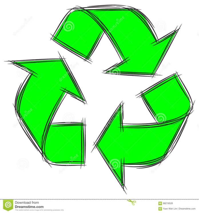 χαριτωμένα-κινούμενα-σχέ-ια-doodle-του-ανακύκ-ωσης-σημα-ιού-88218528