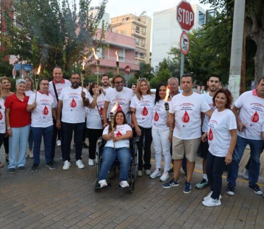 Μηνύματα εθελοντισμού και κοινωνικής αλληλεγγύης έστειλαν οι εκπρόσωποι της Δημοτικής Αρχής και δεκάδες εθελοντές αιμοδότες στην 20η Πανελλήνια Λαμπαδηδρομία Εθελοντών Αιμοδοτών Ελλάδας στο Μαρούσι