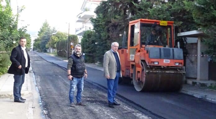 Αυτοψία του Δημάρχου Αμαρουσίου Θεόδωρου Αμπατζόγλου στα έργα ανακατασκευής – συντήρησης οδών στην πόλη