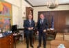 Η ασφάλεια του Σταθμού ΟΣΕ Αγίου Στεφάνου και τα έργα του προγράμματος «Αντώνης Τρίτσης» τέθηκαν στη συνάντηση του Δημάρχου Διονύσου Γιάννη Καλαφατέλη με τον Αν.Υπουργό Εσωτερικών Στέλιο Πέτσα