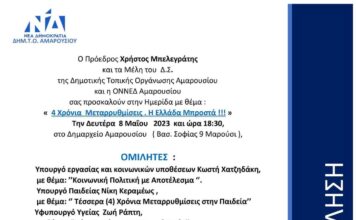 ΗΜΕΡΙΔΑ ΔΗΜ.Τ.Ο.ΑΜΑΡΟΥΣΙΟΥ