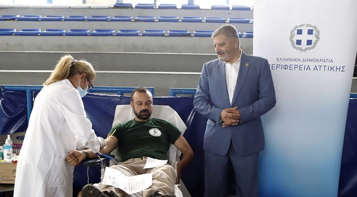 Δήλωση του Περιφερειάρχη Αττικής και Προέδρου του ΙΣΑ Γ. Πατούλη με αφορμή τη σημερινή Παγκόσμια Ημέρα Εθελοντή Αιμοδότη
