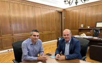 Συνάντηση του Δημάρχου Διονύσου Γιάννη Καλαφατέλη με τον Υφυπουργό Πολιτισμού Χρίστο Δήμα