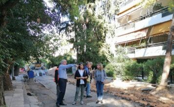 Αυτοψίες του Δημάρχου Αμαρουσίου Θεόδωρου Αμπατζόγλου σε έργα αναπλάσεων και αντιπλημμυρικής θωράκισης στην πόλη