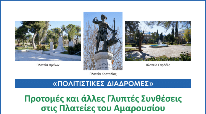 «ΠΟΛΙΤΙΣΤΙΚΕΣ ΔΙΑΔΡΟΜΕΣ»: Προτομές και Γλυπτές Συνθέσεις στις Πλατείες του Αμαρουσίου