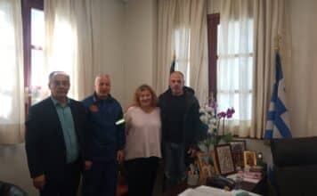 Συνάντηση εργασίας της Δημάρχου με τον Επιθεωρητή Πυροσβεστικής Νοτίου Ελλάδος Αντιστράτηγο Παναγιώτη Νιάφα
