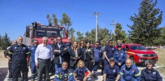 Με επιτυχία διεξήχθη η άσκηση ετοιμότητας σε περίπτωση πυρκαγιάς, στο Κτήμα Καρέλλα, από την Εθελοντική Ομάδα Πολιτικής Προστασίας του Δήμου Αμαρουσίου